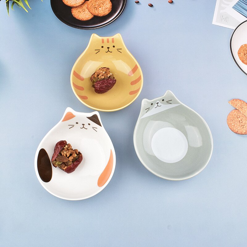 Cute Ceramic Cat Face Rice Bowl Home & Kitchen by The Kawaii Shoppu | The Kawaii Shoppu