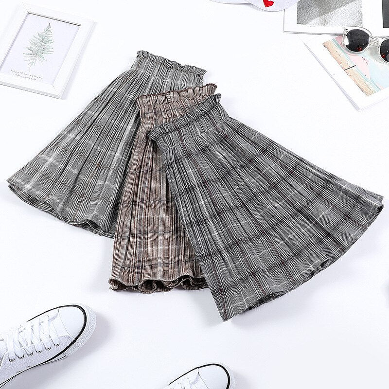 Cute Flow Summer Plaid Kawaii Mini Skirt One size Clothing and Accessories by The Kawaii Shoppu | The Kawaii Shoppu