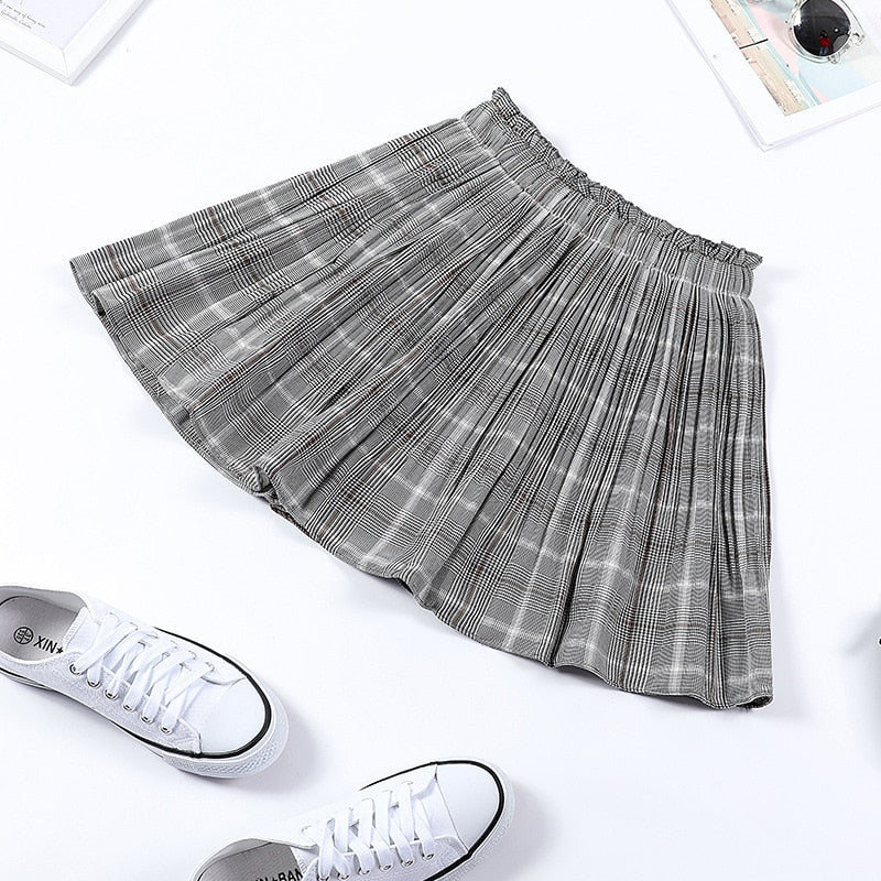 Cute Flow Summer Plaid Kawaii Mini Skirt One size Clothing and Accessories by The Kawaii Shoppu | The Kawaii Shoppu