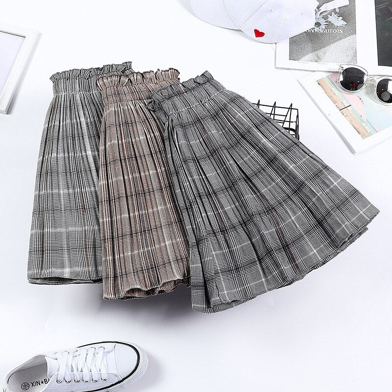 Cute Flow Summer Plaid Kawaii Mini Skirt One size Clothing and Accessories by The Kawaii Shoppu | The Kawaii Shoppu