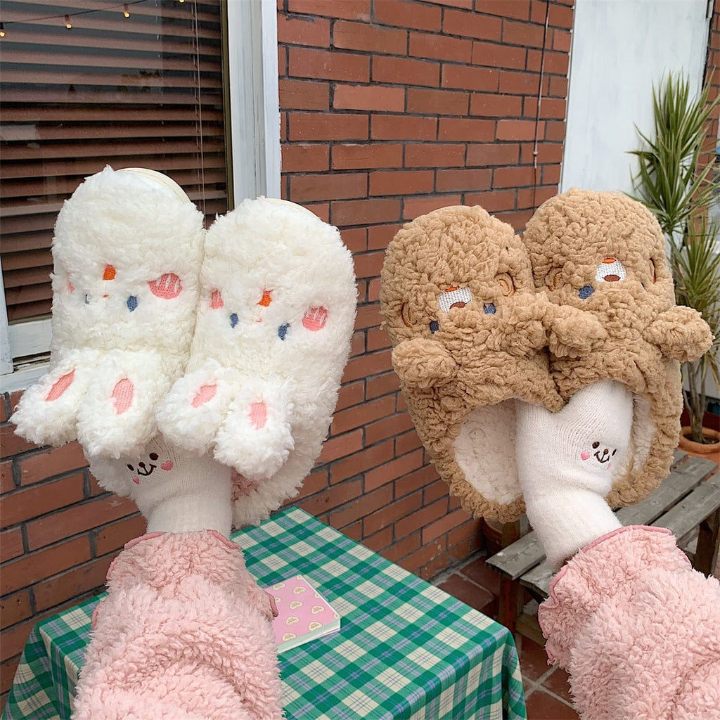 Cute Fluffy Kawaii Slippers Shoes The Kawaii Shoppu