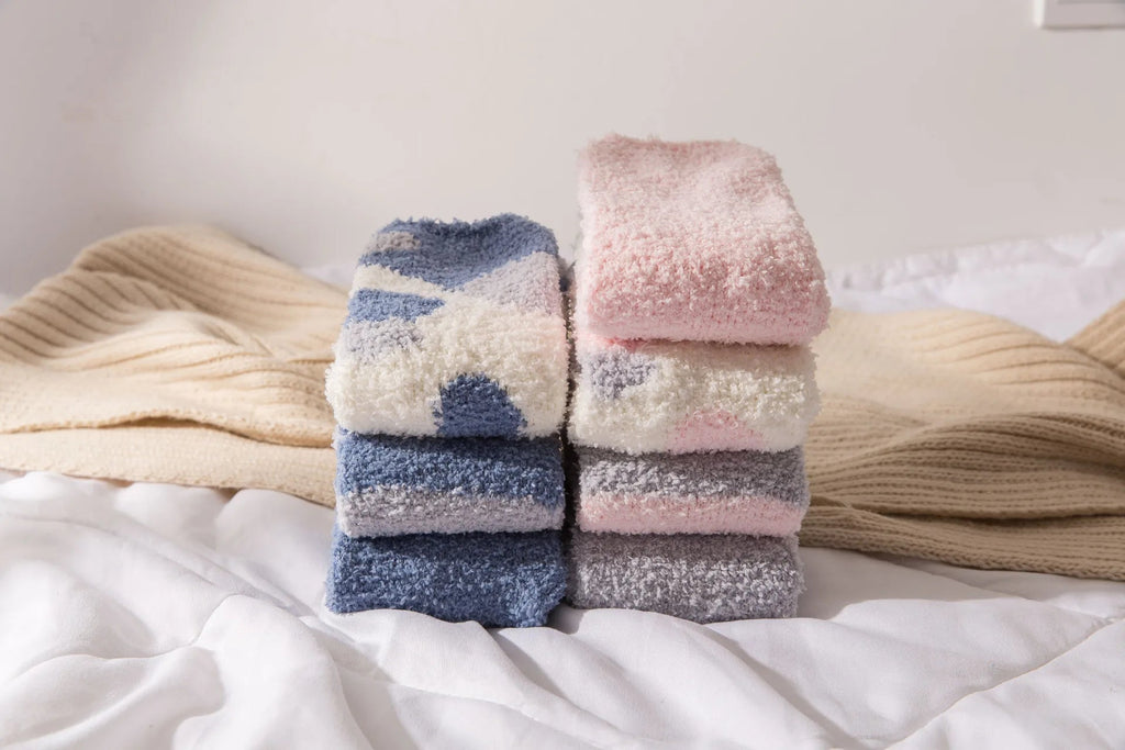 Cute Fluffy Pastel Cat Paw House Thick Socks 1 pair EUR 35-42 Clothing and Accessories by The Kawaii Shoppu | The Kawaii Shoppu