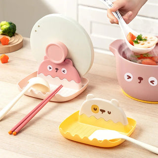 Cute Kitchen Spoon and Lid Drip Stand Holder Home & Kitchen by The Kawaii Shoppu | The Kawaii Shoppu