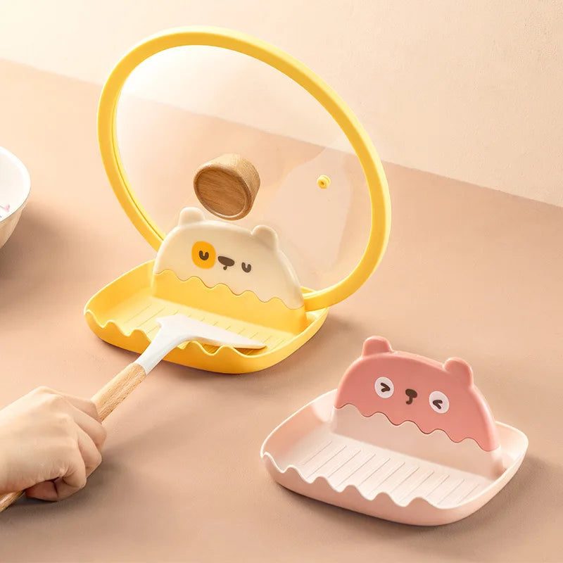 Cute Kitchen Spoon and Lid Drip Stand Holder Home & Kitchen by The Kawaii Shoppu | The Kawaii Shoppu