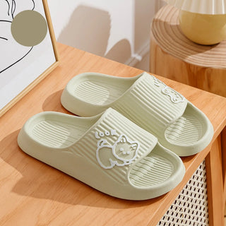 Cute Kitten Women's Summer Slippers – Soft Indoor Cloud Slides