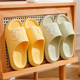 Cute Kitten Women's Summer Slippers – Soft Indoor Cloud Slides