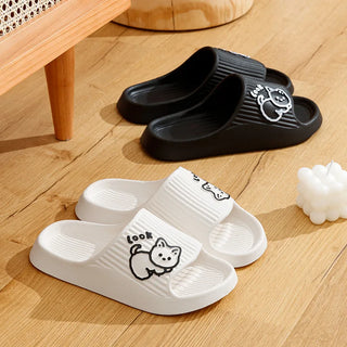 Cute Kitten Women's Summer Slippers – Soft Indoor Cloud Slides
