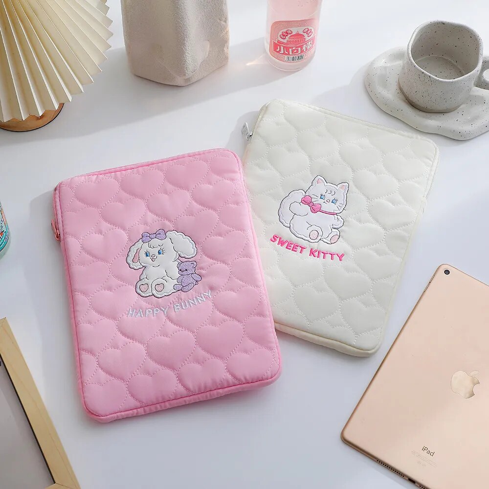 Cute Korean Ins Laptop / Ipad Pouch Case Holder 11 Inch Bag by The Kawaii Shoppu | The Kawaii Shoppu