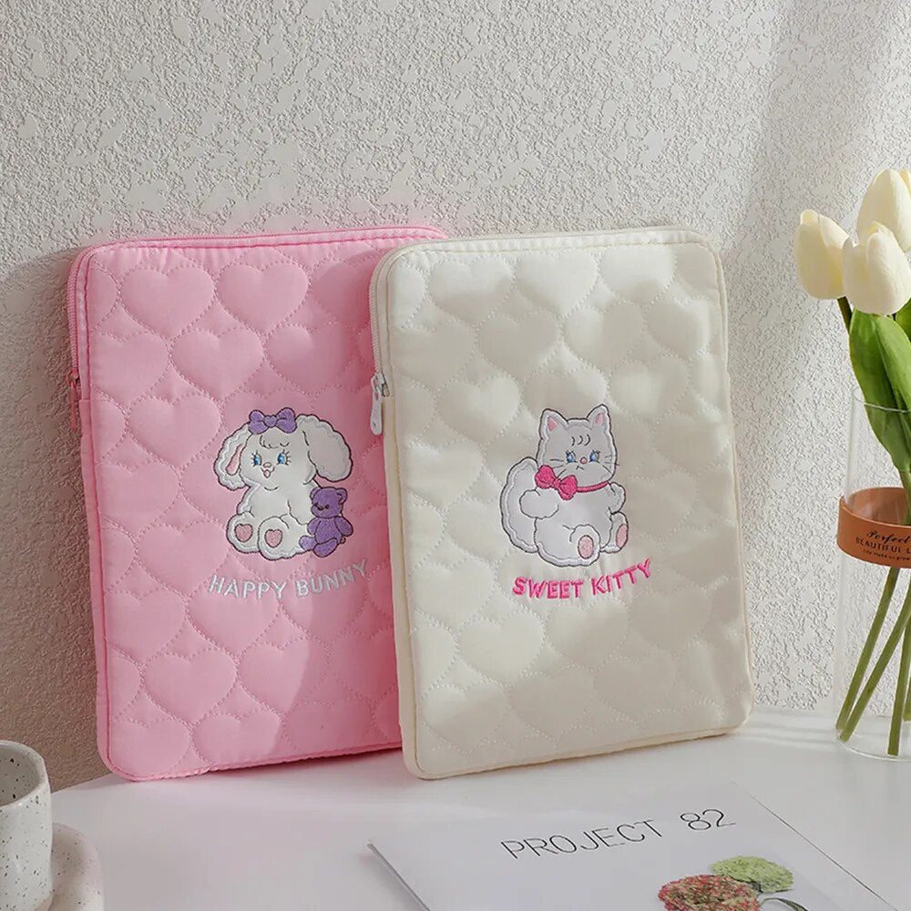 Cute Korean Ins Laptop / Ipad Pouch Case Holder 11 Inch Bag by The Kawaii Shoppu | The Kawaii Shoppu