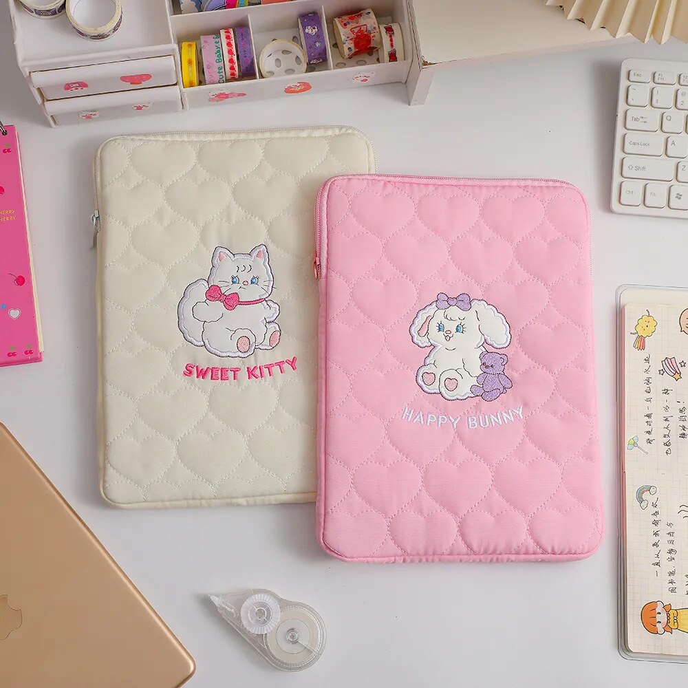 Cute Korean Ins Laptop / Ipad Pouch Case Holder 11 Inch Bag by The Kawaii Shoppu | The Kawaii Shoppu