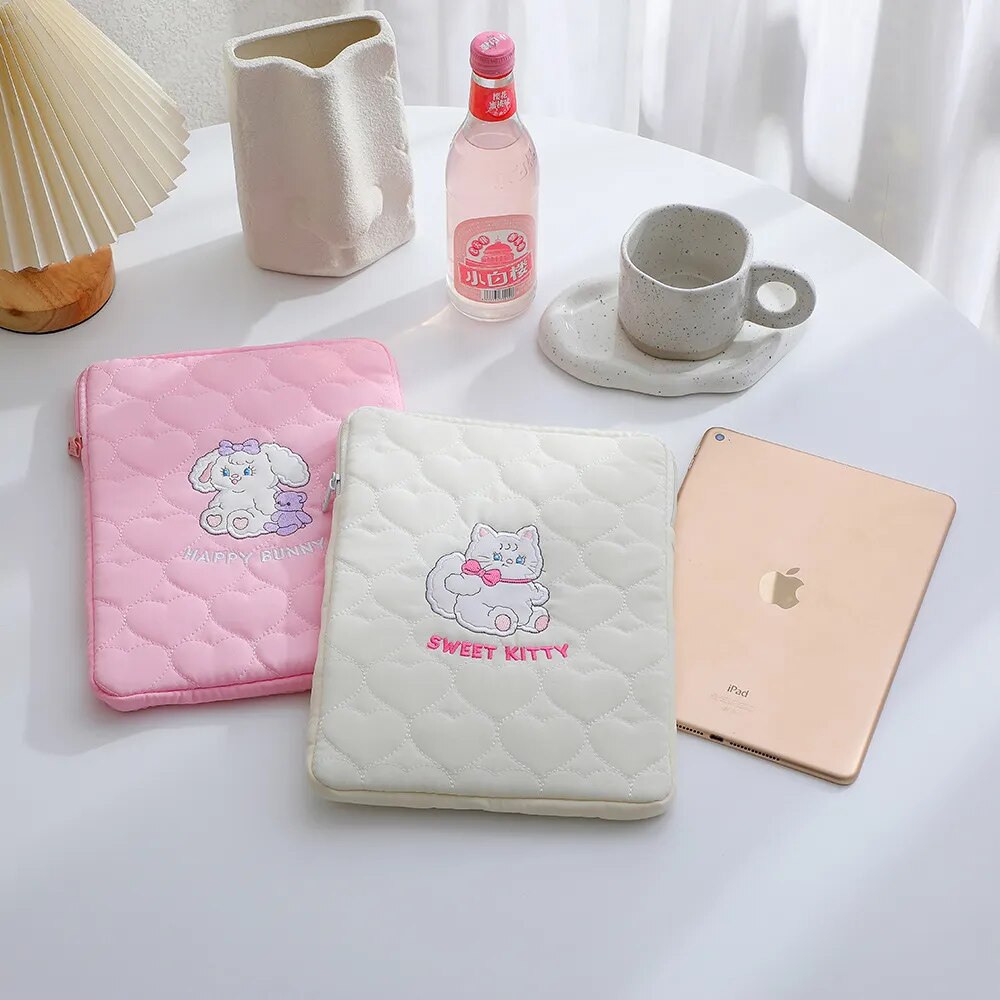 Cute Korean Ins Laptop / Ipad Pouch Case Holder 11 Inch Bag by The Kawaii Shoppu | The Kawaii Shoppu