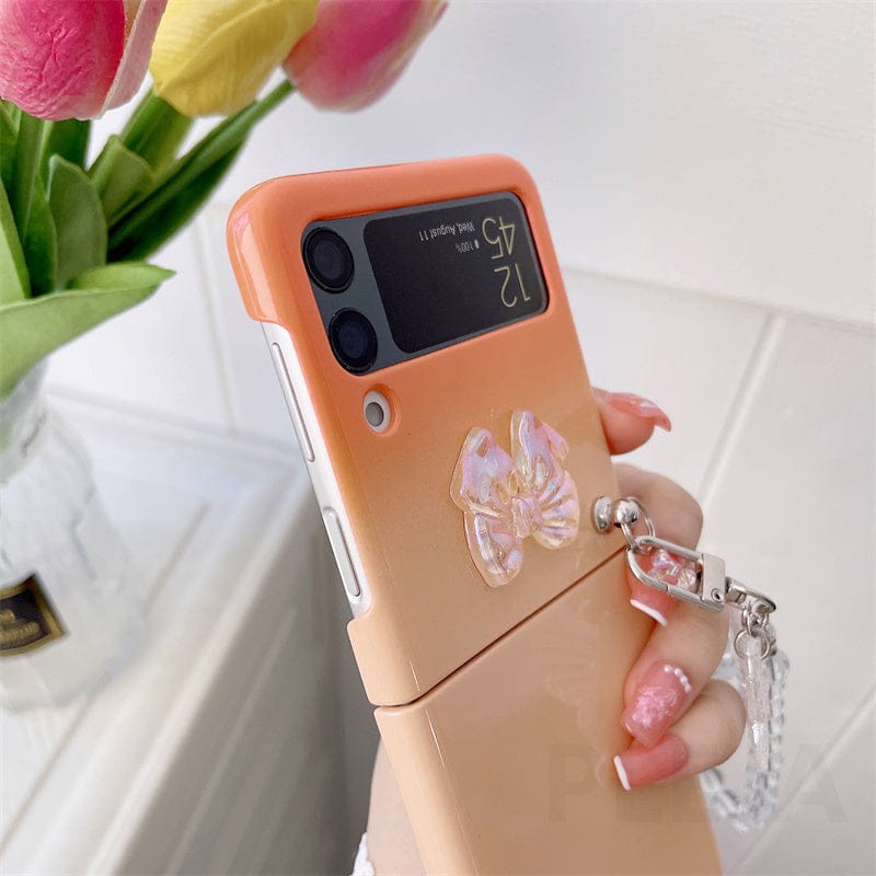 Cute Pastel Butterfly Bracelet Phone Case Samsung Galaxy Z Flip 3 For Z Flip 3 Phone Cases & Covers The Kawaii Shoppu