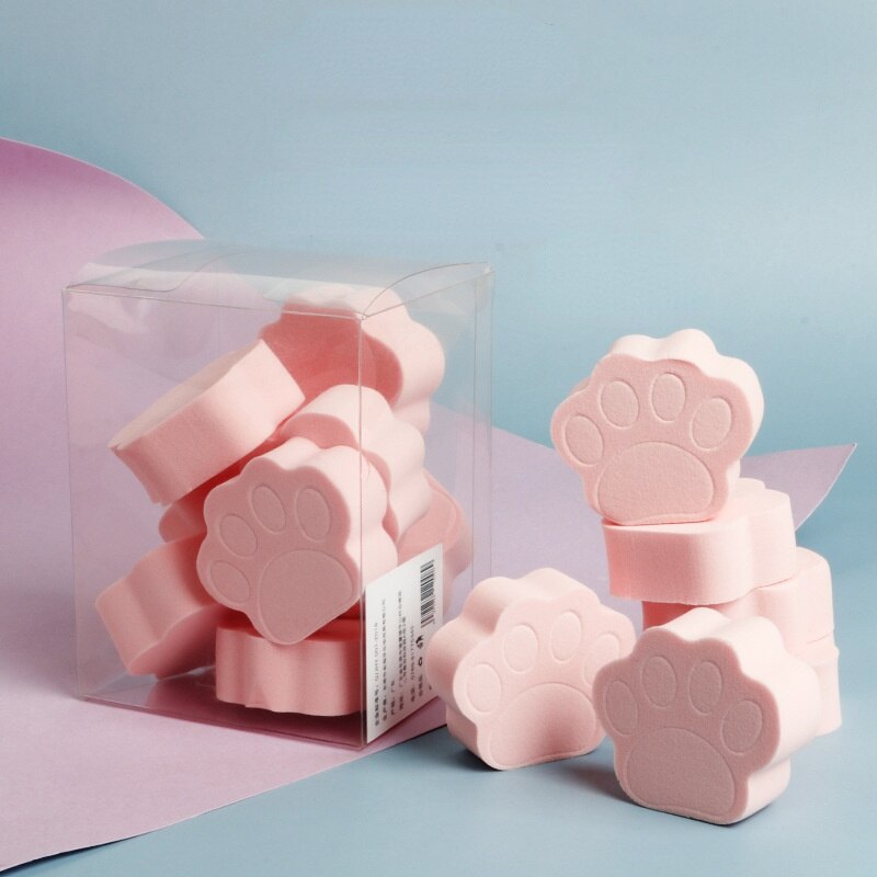 Cute Pink Cat Paw Shape Cosmetic Puff Beauty Accessory by The Kawaii Shoppu | The Kawaii Shoppu