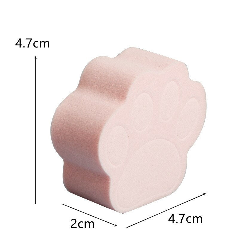 Cute Pink Cat Paw Shape Cosmetic Puff Beauty Accessory by The Kawaii Shoppu | The Kawaii Shoppu