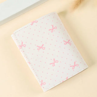 Cute Pink Floral Bow Wallet