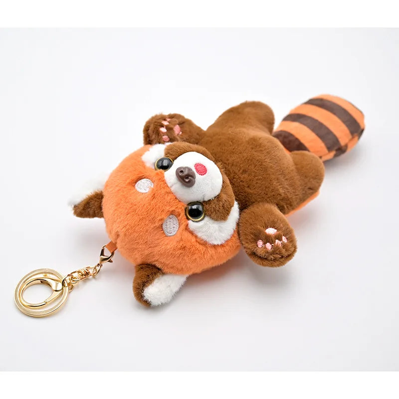 Cute Red Panda Plush Toy Pendant Keychain Red Panda Accessories by The Kawaii Shoppu | The Kawaii Shoppu