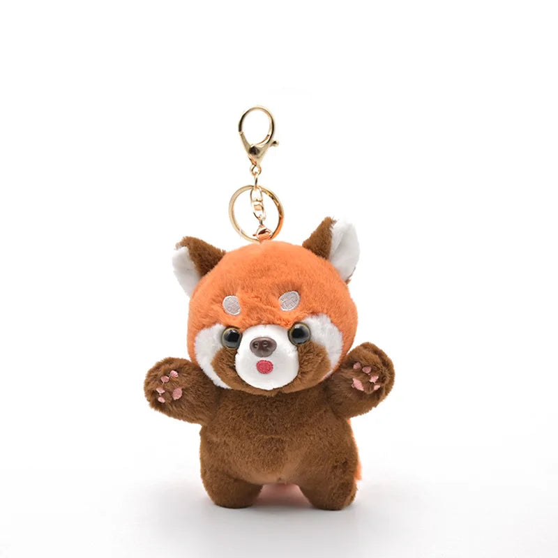 Cute Red Panda Plush Toy Pendant Keychain Red Panda Accessories by The Kawaii Shoppu | The Kawaii Shoppu