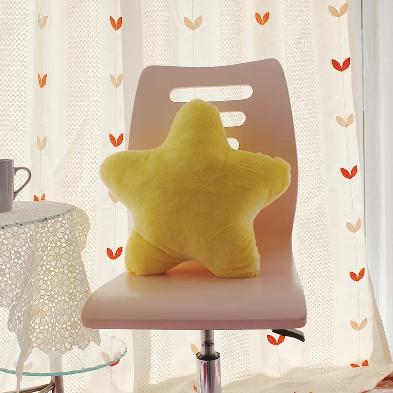 Cute Star Pillow Plush Pillow Home Decoration 40x40 Home Decor by The Kawaii Shoppu | The Kawaii Shoppu