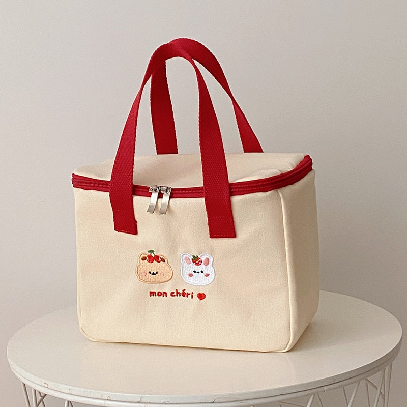 Dear Bear Mon Cheri Kawaii Lunch Bag Bag by The Kawaii Shoppu | The Kawaii Shoppu