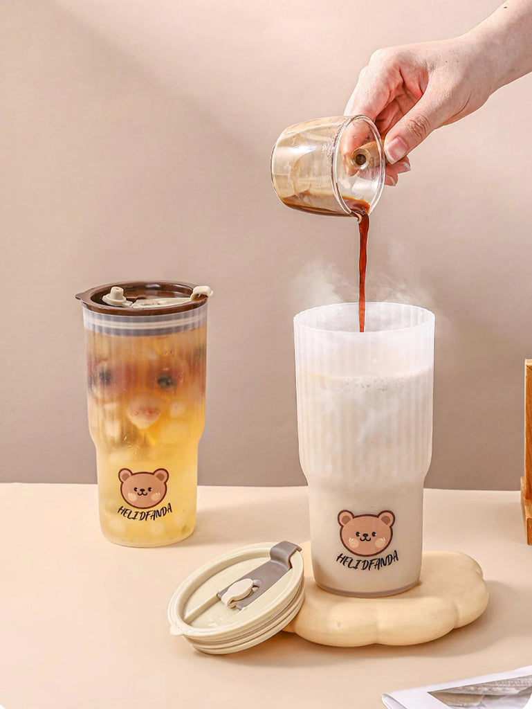 Dear Bear Portable Bottle Coffee Cup 0.65L Bottle by The Kawaii Shoppu | The Kawaii Shoppu