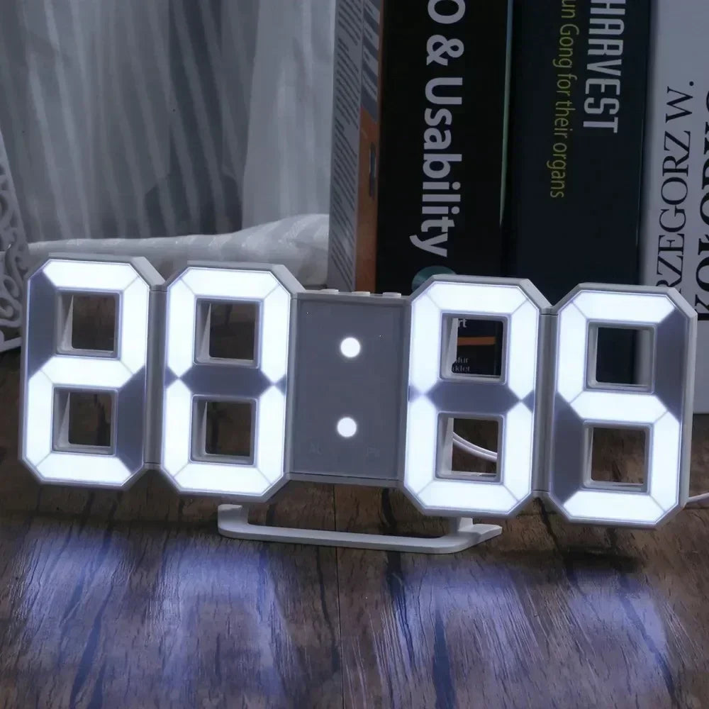 Digital Desk Daily Aesthetic LED Light Alarm Clock Home Decor by The Kawaii Shoppu | The Kawaii Shoppu