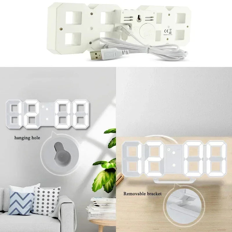 Digital Desk Daily Aesthetic LED Light Alarm Clock Home Decor by The Kawaii Shoppu | The Kawaii Shoppu