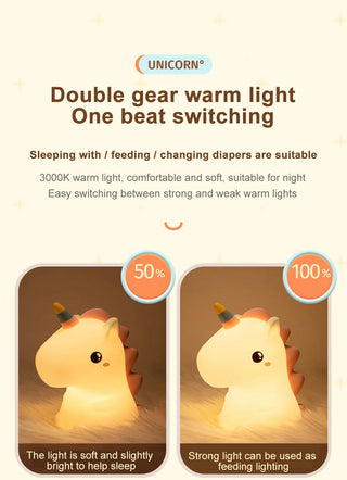Dream Shadow Unicorn Cute LED Bedside Lamp Night Light Light by The Kawaii Shoppu | The Kawaii Shoppu