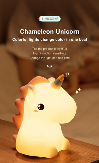 Dream Shadow Unicorn Cute LED Bedside Lamp Night Light Light by The Kawaii Shoppu | The Kawaii Shoppu