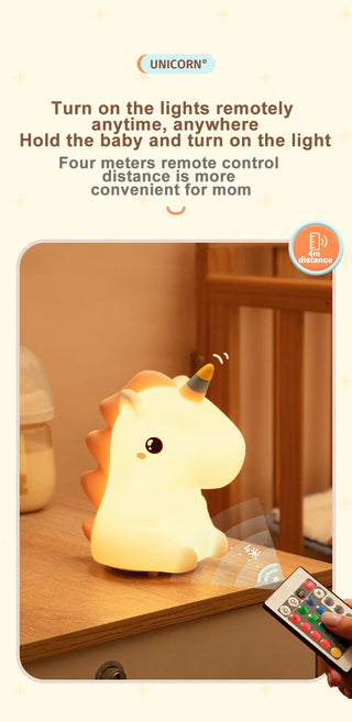 Dream Shadow Unicorn Cute LED Bedside Lamp Night Light Light by The Kawaii Shoppu | The Kawaii Shoppu