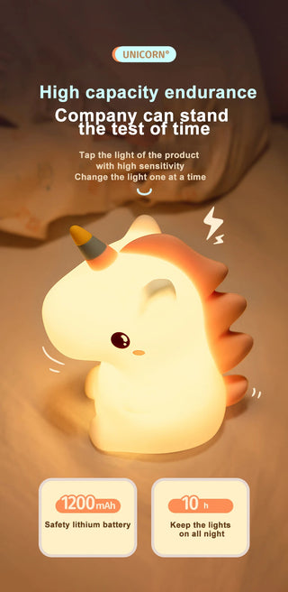 Dream Shadow Unicorn Cute LED Bedside Lamp Night Light Light by The Kawaii Shoppu | The Kawaii Shoppu