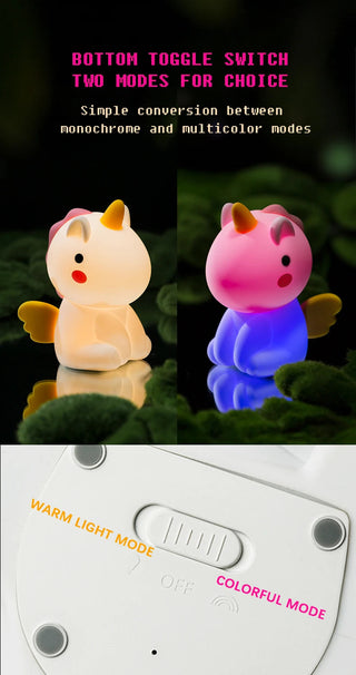 Dream Shadow Unicorn Cute LED Bedside Lamp Night Light Light by The Kawaii Shoppu | The Kawaii Shoppu