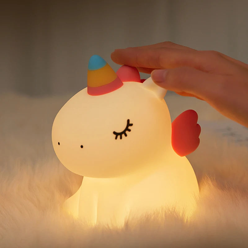 Dream Shadow Unicorn Cute LED Bedside Lamp Night Light Light by The Kawaii Shoppu | The Kawaii Shoppu