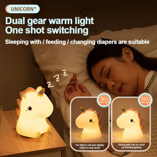 Dream Shadow Unicorn Cute LED Bedside Lamp Night Light Light by The Kawaii Shoppu | The Kawaii Shoppu