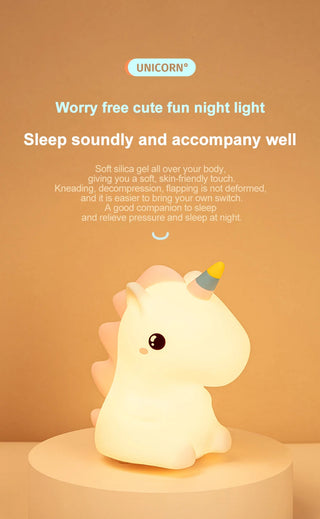 Dream Shadow Unicorn Cute LED Bedside Lamp Night Light Light by The Kawaii Shoppu | The Kawaii Shoppu