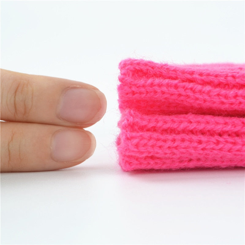 E-girl Knitted Fingerless Thumb Hole Wrist Warmers length-30cm Clothing and Accessories by The Kawaii Shoppu | The Kawaii Shoppu