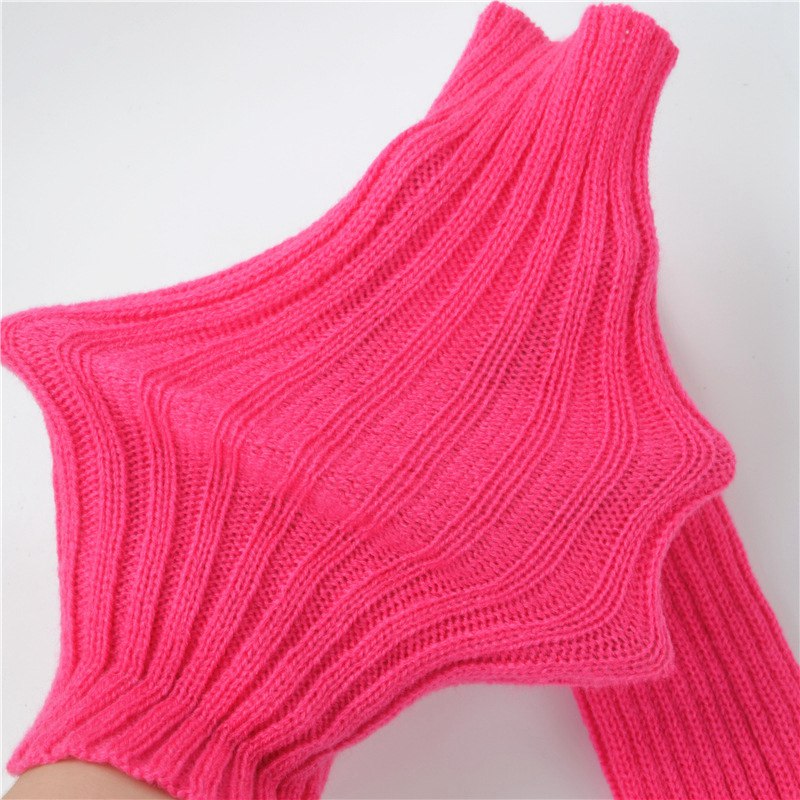 E-girl Knitted Fingerless Thumb Hole Wrist Warmers length-30cm Clothing and Accessories by The Kawaii Shoppu | The Kawaii Shoppu