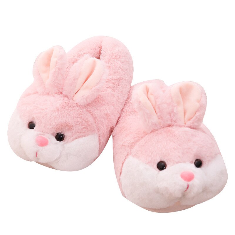 Fluffy Bunny Plush Slippers Shoe by The Kawaii Shoppu | The Kawaii Shoppu