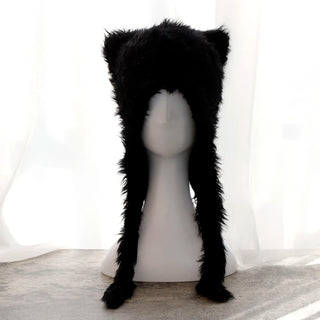 Fluffy Cat Ear Winter Hat – Faux Fur Warm Beanie