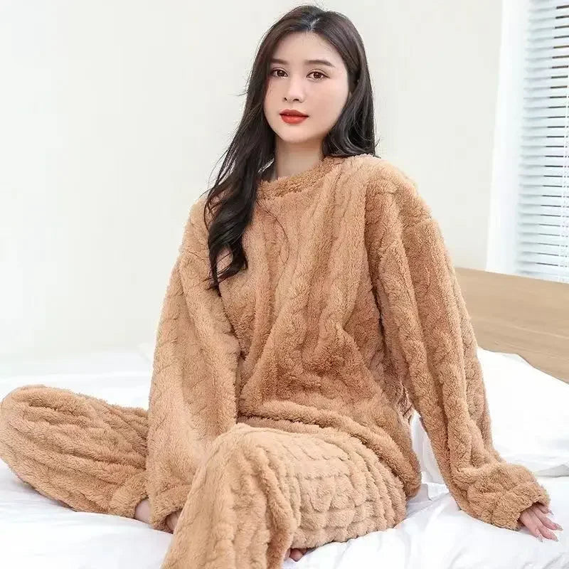 Fluffy Fleece Winter Pyjama Set