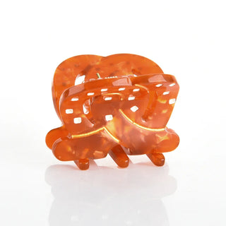 French Croissant Rhinestone Hair Claw Clip
