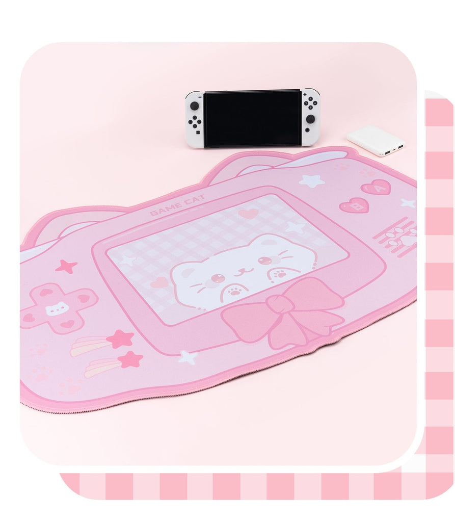 Game Cat Large Gaming Mouse Pad Decor The Kawaii Shoppu