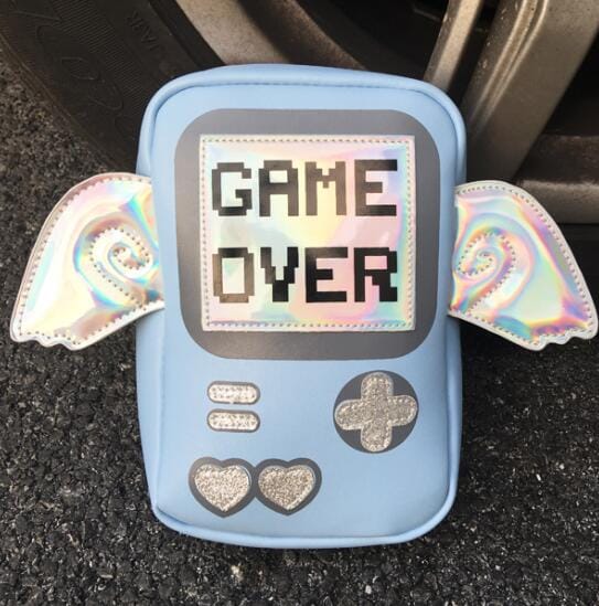 Game Over Crossbody Wings Bag blue Mini(Max Length<20cm) null The Kawaii Shoppu