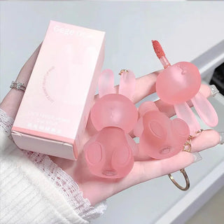Gege Bear Frosty Bunny Lipgloss Matte Velvet Lip Clay makeup by The Kawaii Shoppu | The Kawaii Shoppu