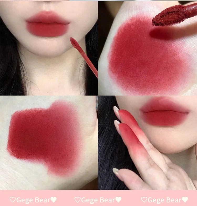 Gege Bear Frosty Bunny Lipgloss Matte Velvet Lip Clay makeup by The Kawaii Shoppu | The Kawaii Shoppu