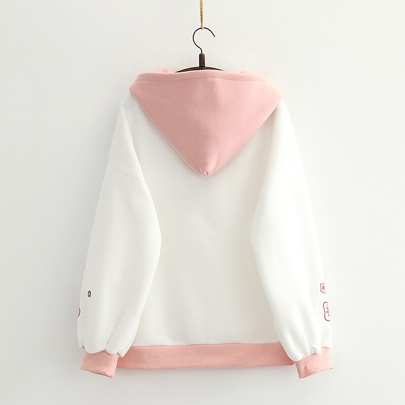 Girls Sakura Cherry Blossom Hoodie One Size Clothing and Accessories by The Kawaii Shoppu | The Kawaii Shoppu