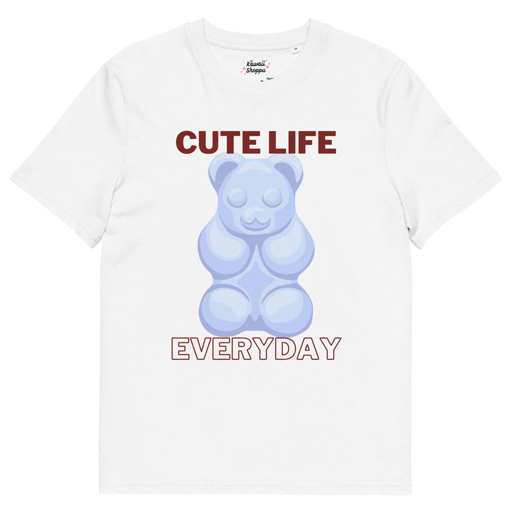 Gummy Bear Cute Life - Organic Cotton Kawaii Tee by The Kawaii Shoppu | The Kawaii Shoppu