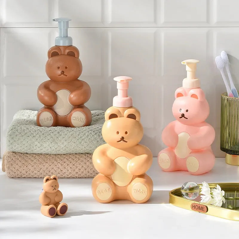 Happy Bear Foaming Soap Dispenser Home & Bathroom by The Kawaii Shoppu | The Kawaii Shoppu