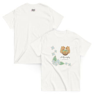 Happy Capybara Kawaii Cotton T-Shirt