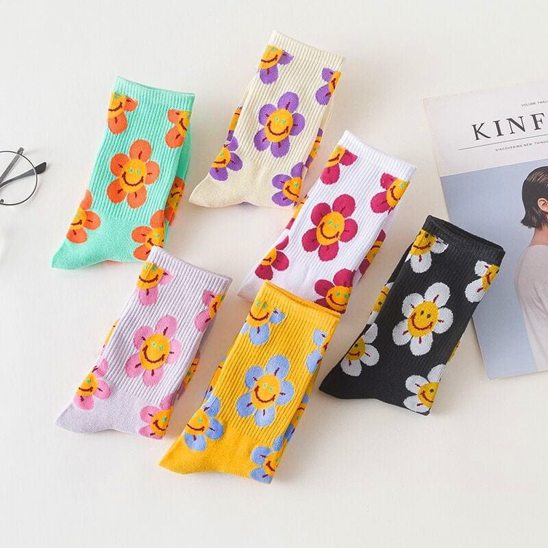 Harajuku Colorful Socks One Size EU 35 - 39 Fashion The Kawaii Shoppu