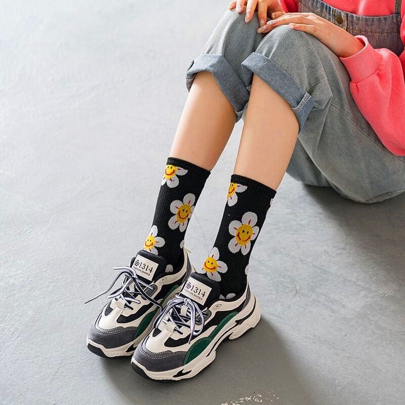 Harajuku Colorful Socks One Size EU 35 - 39 Fashion The Kawaii Shoppu